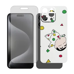 Glass Together model matte screen protector suitable for Apple iPhone 15 Pro Max mobile phone with cover sticker on the back of the phone