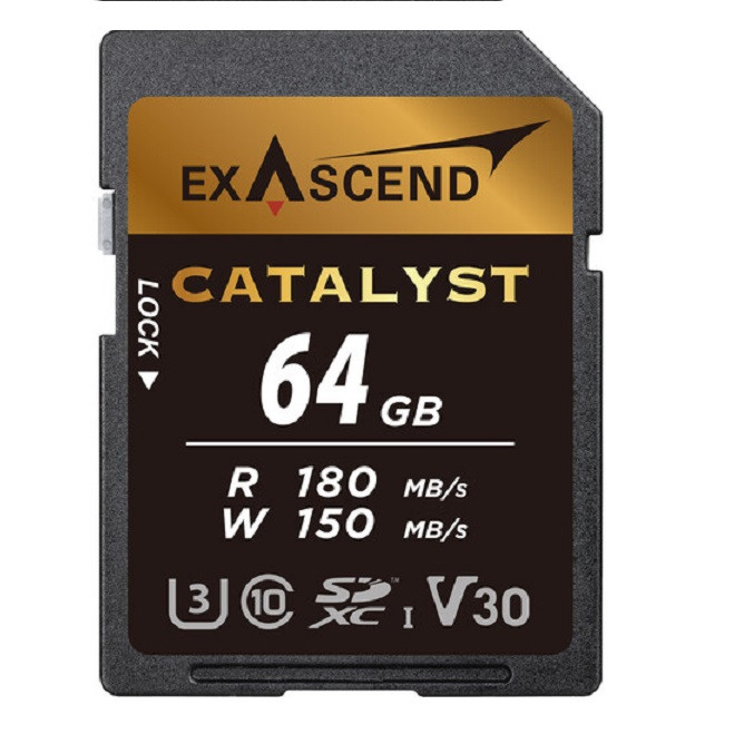 کارت حافظه CATALYST اکساسند مدل SDXC-I-V30 کلاس 10 استاندارد UHS-I سرعت 180MBps ظرفیت 64 گیگابایت