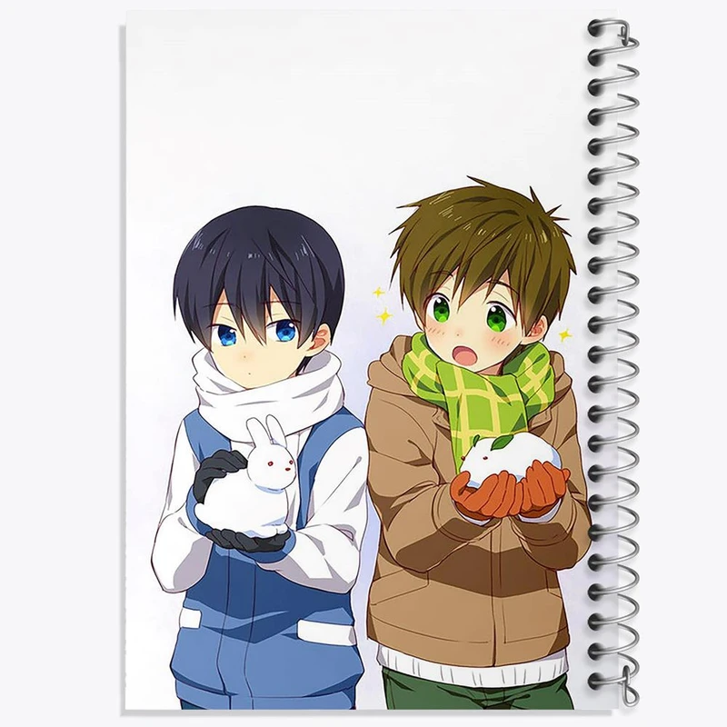 دفتر مشق 100 برگ خندالو طرح ماکوتو و هاروکا انیمه فری تیل Fairy Tail کد 15617