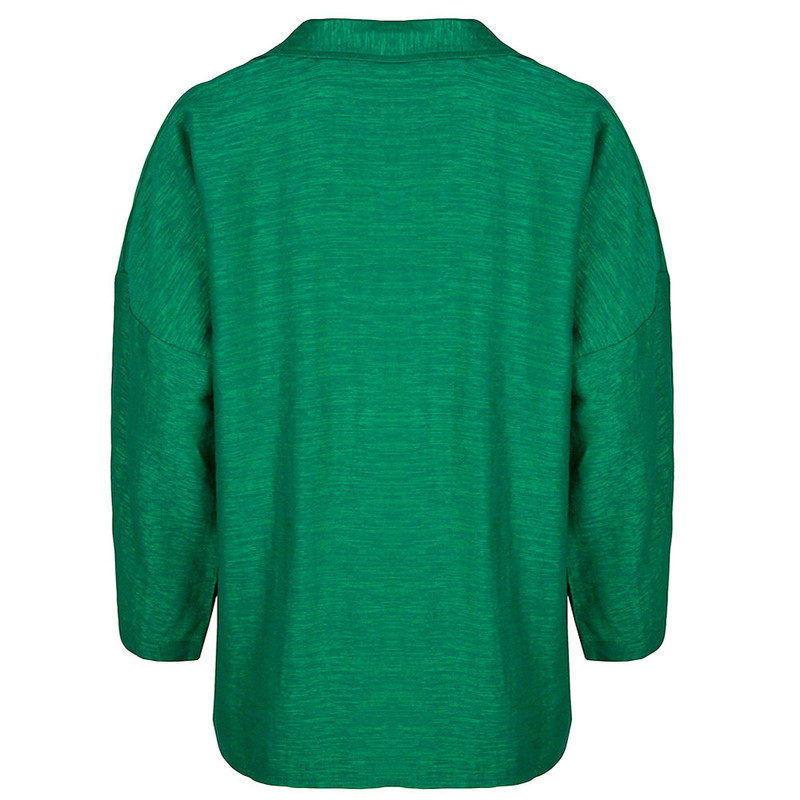 شومیز آستین بلند زنانه مدل 256004512 جیب دار رنگ سبز