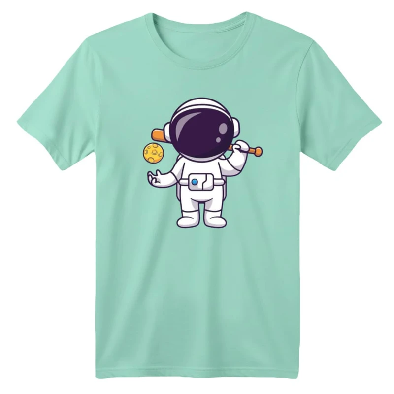 تی شرت آستین کوتاه بچگانه مدل فضانورد کد ۳