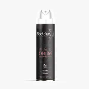 اسپری بدن زنانه بادی استار مدل BLACK OPIUM حجم 150 میلی لیتر