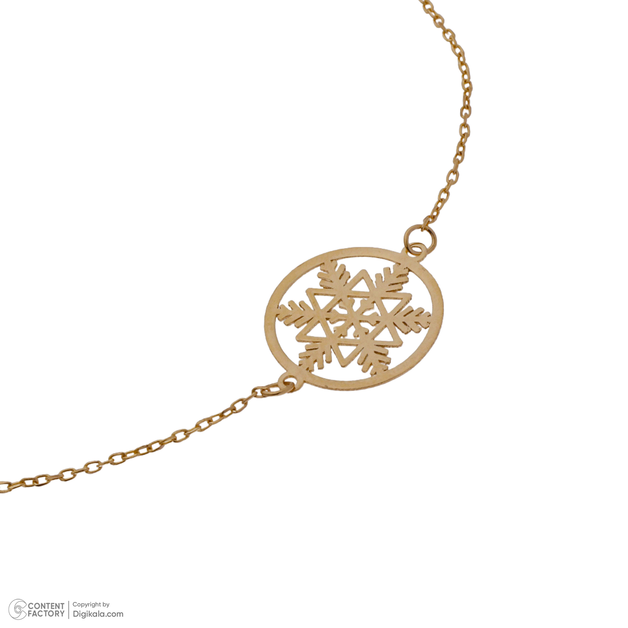 دستبند طلا 18 عیار زنانه طلای مستجابی مدل 40112