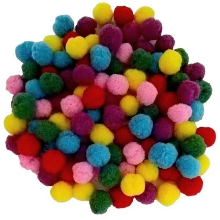 ملزومات عروسک سازی مدل توپک رنگی بسته 500 عددی