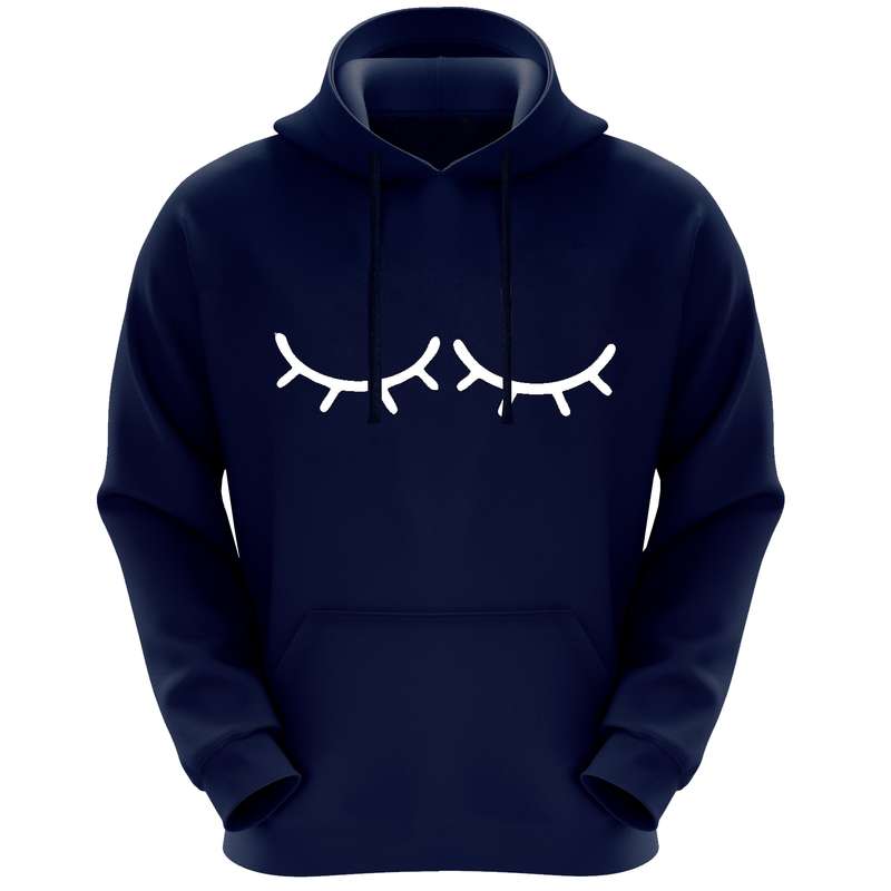 هودی زنانه مدل  چشم F266 رنگ سرمه ایی