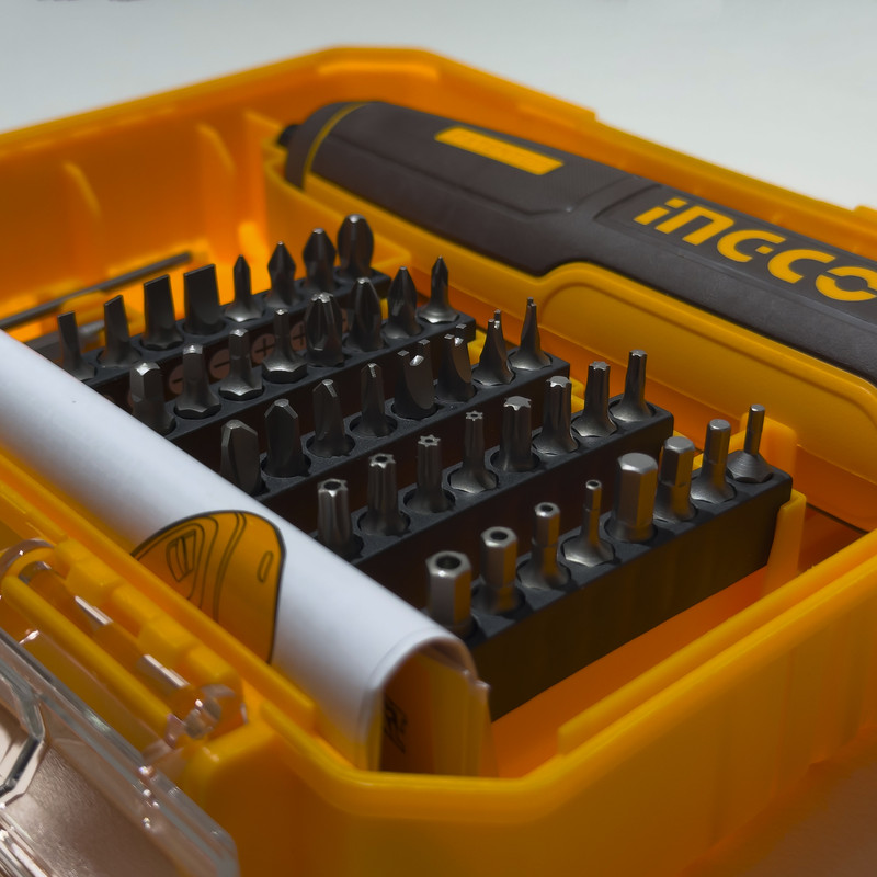 پیچ گوشتی شارژی اینکو مدل CSDLI04062 مجموعه 43 عددی