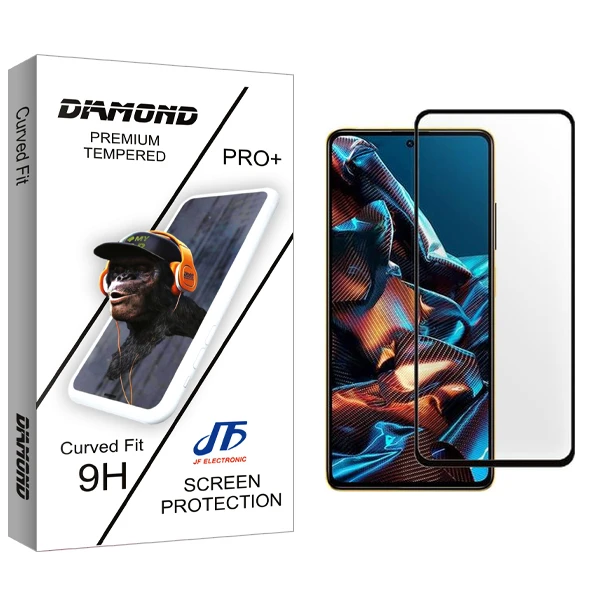 محافظ صفحه نمایش شیشه ای جی اف مدل Diamond مناسب برای گوشی موبایل شیائومی Poco X5 Pro 5G