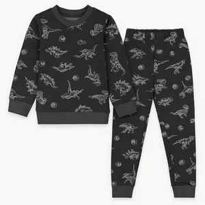 ست سویشرت آستین بلند و شلوار راحتی بچگانه آپولو مدل بیس