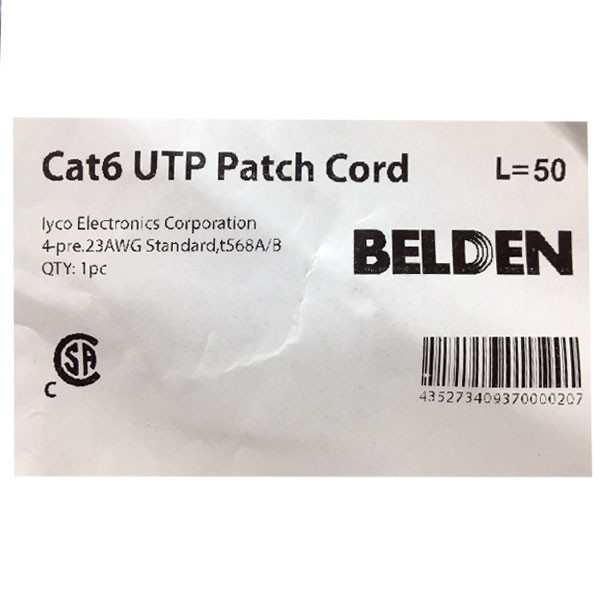 کابل شبکه Cat6 بلدن مدل BEL-BL-50
