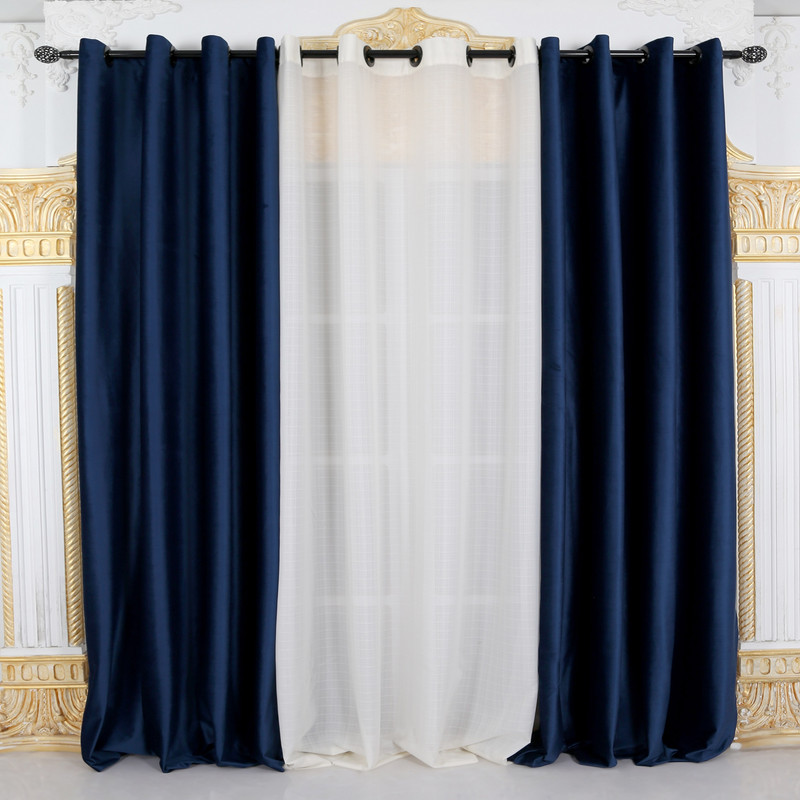 پرده طرح مخمل و حریر کد MH 01 سایز 140×280 سانتی متر