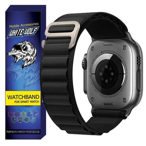 بند وایت ولف مدل WB-Alpine مناسب برای ساعت هوشمند اسمارت واچ T9000 Ultra 3 / 49mm