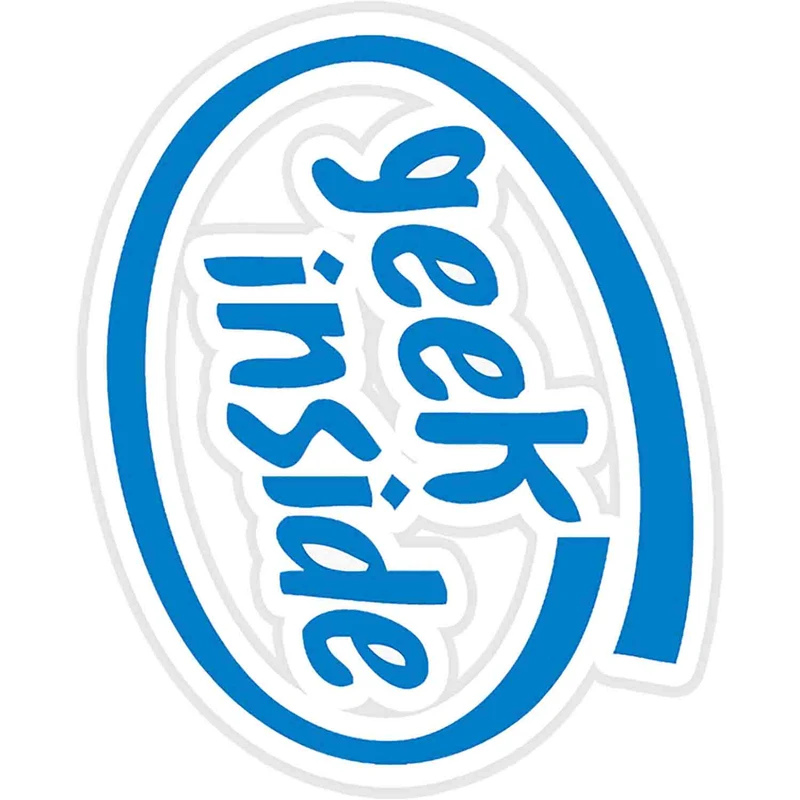 استیکر لپ تاپ طرح Geek Inside - Blue Sticker کد ST725