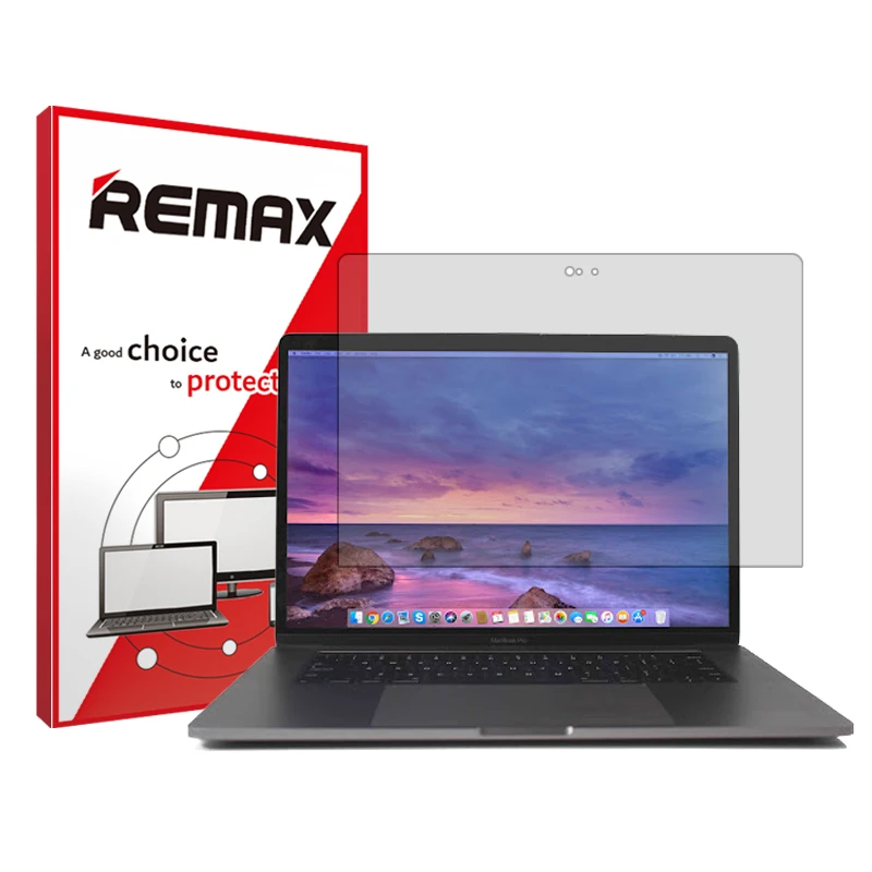محافظ صفحه نمایش شفاف ریمکس مدل Resistant مناسب برای لپ تاپ اپل macbook pro 15 2016-2017