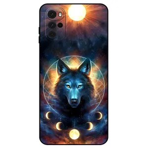 Megafone Wolf and Moon 8006 Cover For Motorola Moto G22