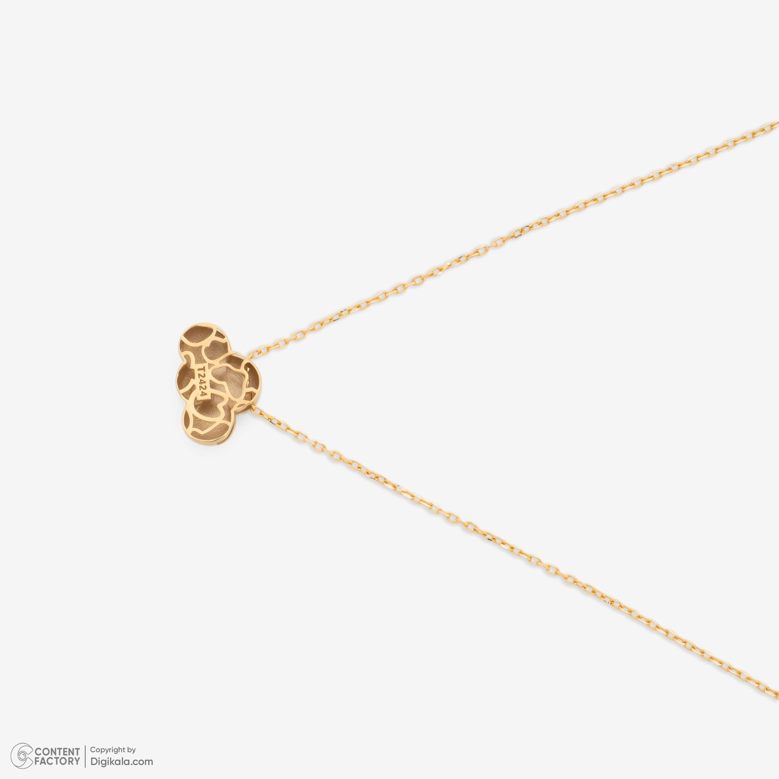 گردنبند طلا 18 عیار زنانه با زنجیر حلقه‌ای (فلامینگو) گلدم مدل PE147011 -  - 6