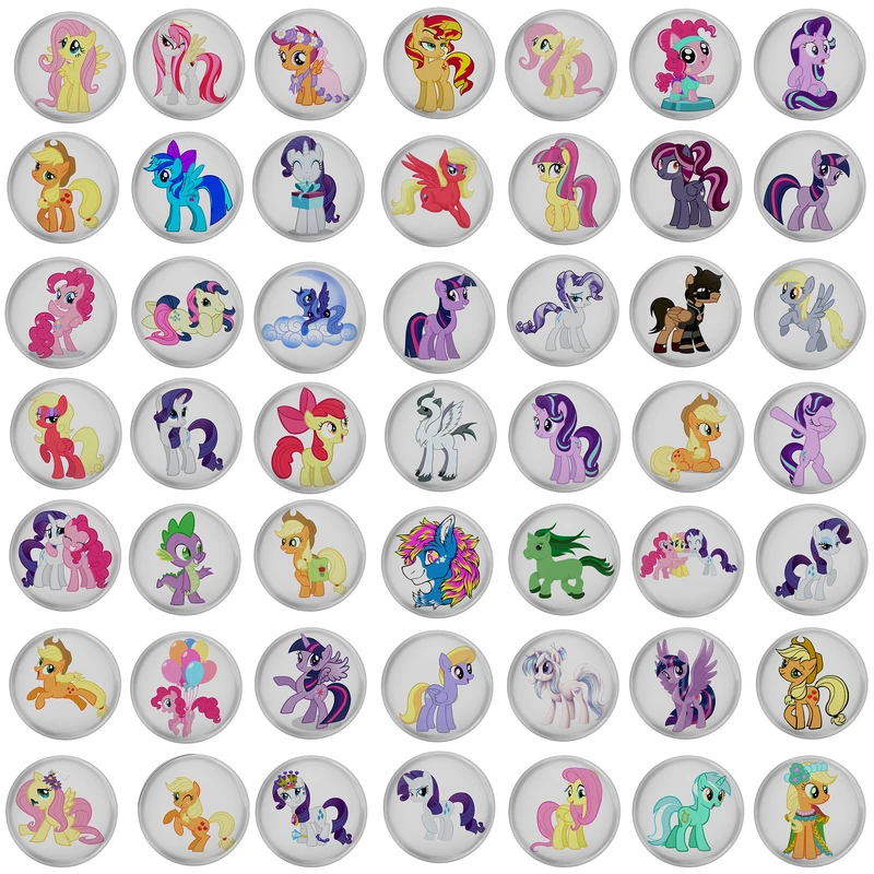 پیکسل مدل یونیکورن پونی اسب تک شاخ S1-49 مجموعه 49 عددی 