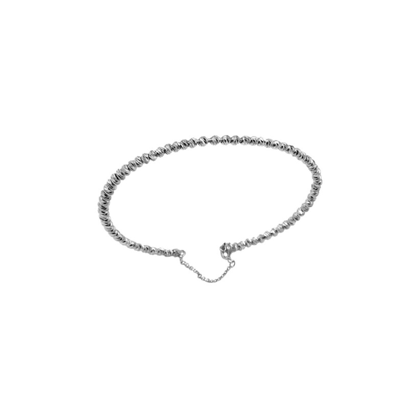 دستبند النگویی طلا 18 عیار زنانه الی گالری مدل گوی البرناردو پیوسته