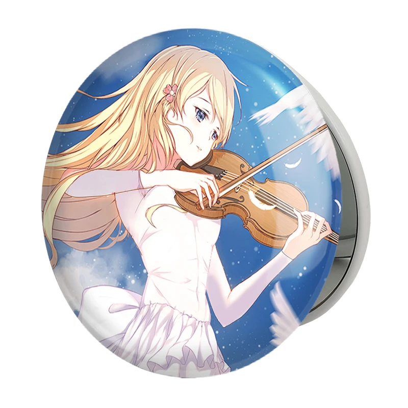 آینه جیبی خندالو طرح کائوری انیمه دروغ تو در آوریل مدل تاشو کد 32474