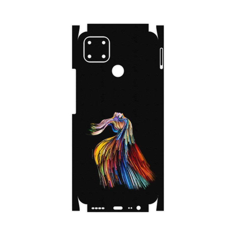 برچسب پوششی ماهوت مدل Rainbow Hair Digital Art-FullSkin مناسب برای گوشی موبایل ریلمی C25s