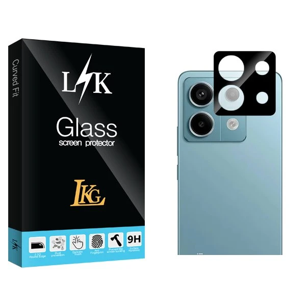 محافظ لنز گوشی ال کا جی مدل LKK 3D مناسب برای گوشی موبایل شیائومی Redmi Note 13 Pro