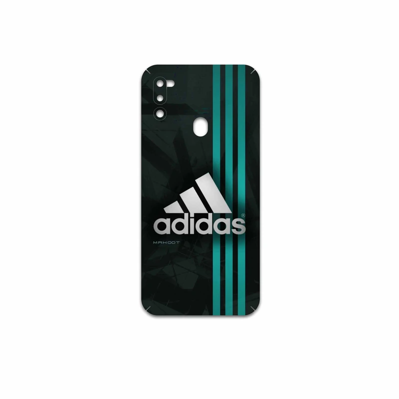برچسب پوششی ماهوت مدل adidas-Logo مناسب برای گوشی موبایل سامسونگ Galaxy M21 (2021) Edition