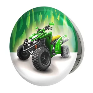 آینه جیبی خندالو طرح موتور چهار چرخ مدل تاشو کد 27838 