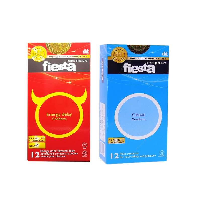 کاندوم فیستا مدل Energy Delay بسته 12 عددی به همراه کاندوم فیستا مدل Classic بسته 12 عددی