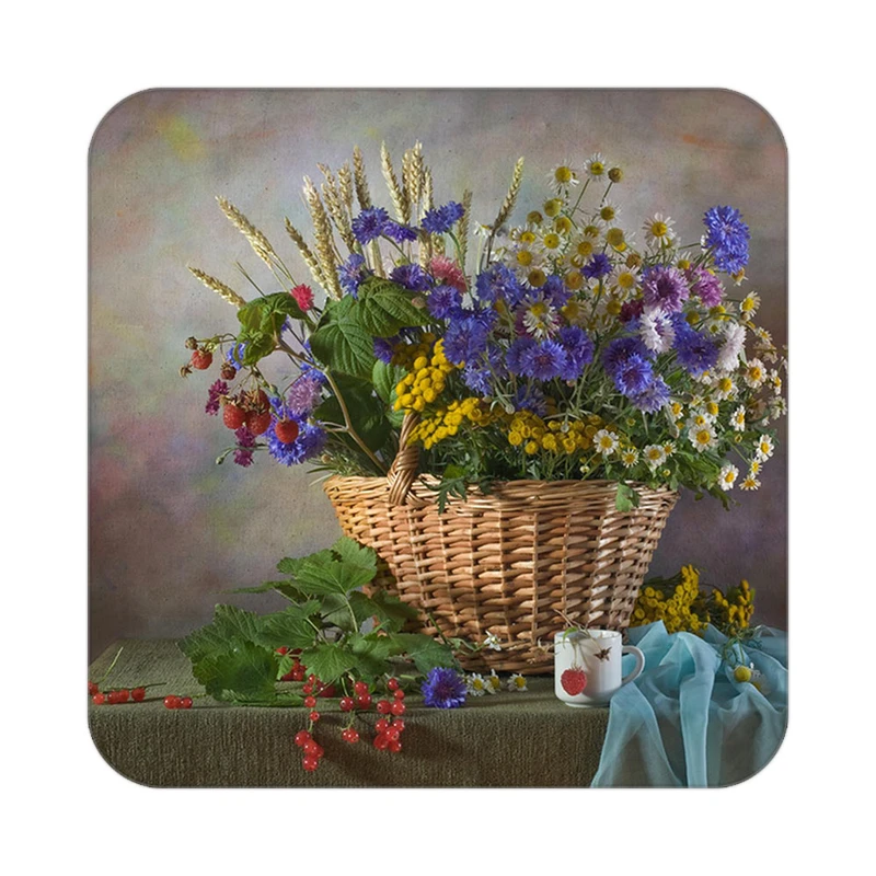 زیر لیوانی کاکتی طرح نقاشی رنگ روغن مدل mg10460