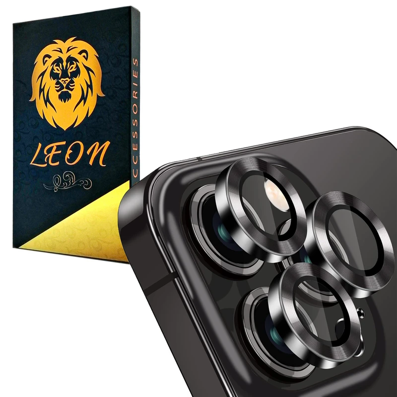 محافظ لنز دوربین فلزی لئون مدل Lenz مناسب برای گوشی موبایل اپل iPhone 16 Pro Max