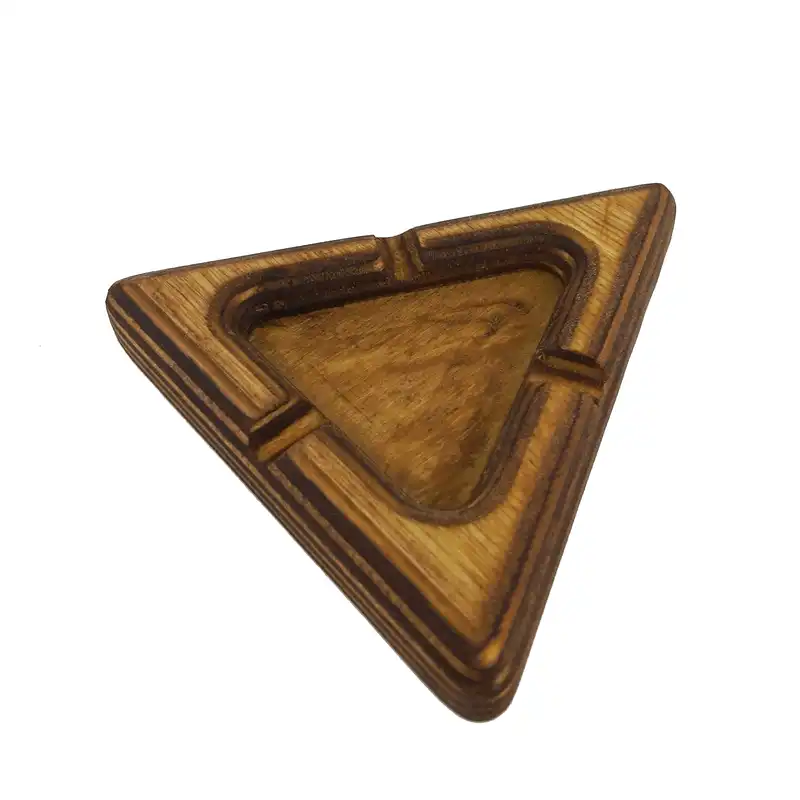 زیرسیگاری مدل مثلث 2 چوبی