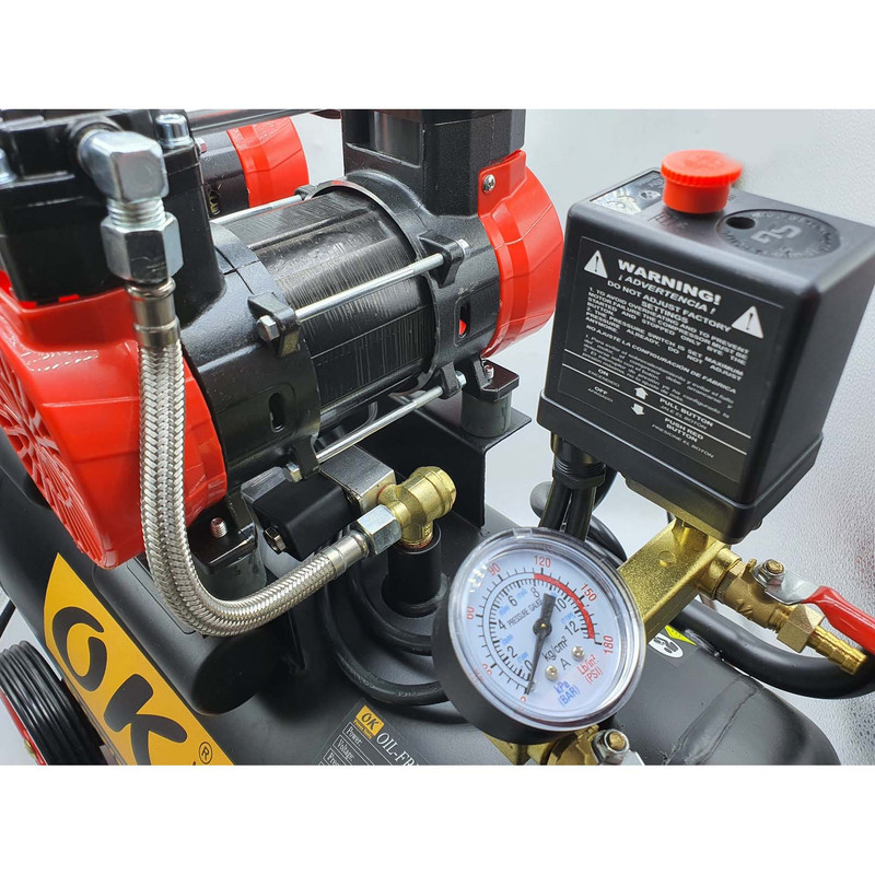 کمپرسور باد اوکی مدل دو سیلندر کد 6002-60L