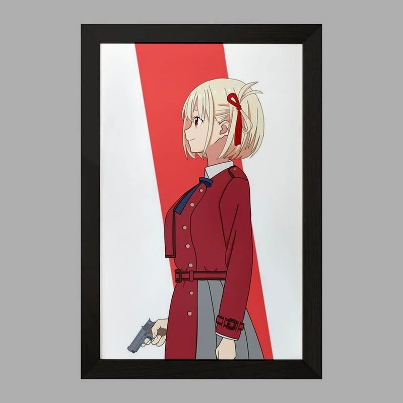 تابلو خندالو مدل چیساتو انیمه لیکوریس ریکویل Lycoris Recoil  کد 23087