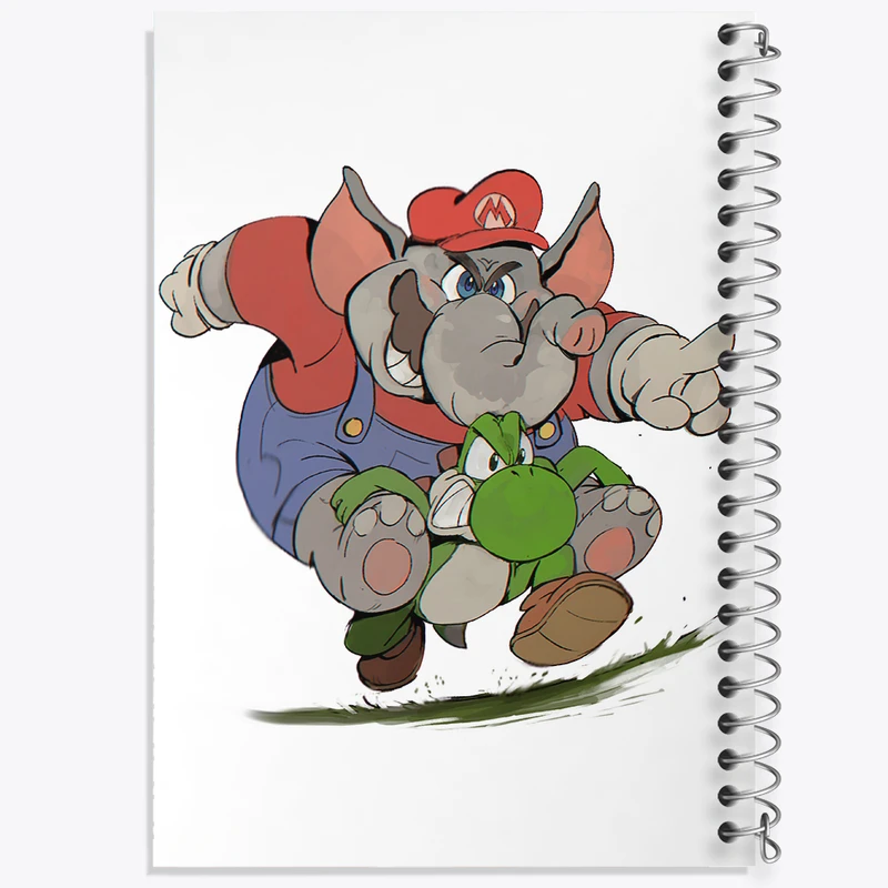 دفتر مشق 50 برگ خندالو طرح (Mario) بازی سوپر ماریو کد 31526
