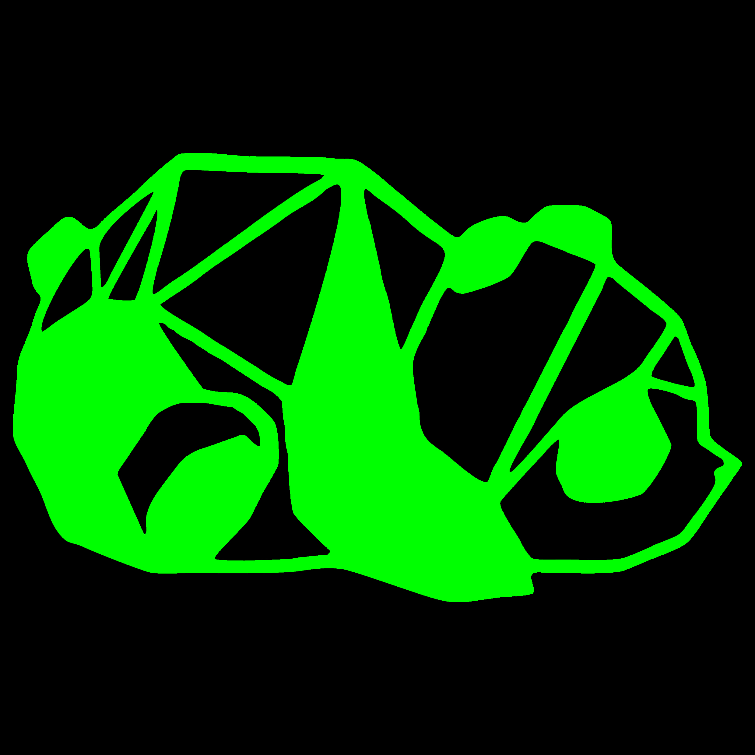 استیکر دیواری کودک مدل شبنما طرح پاندا خوابالو