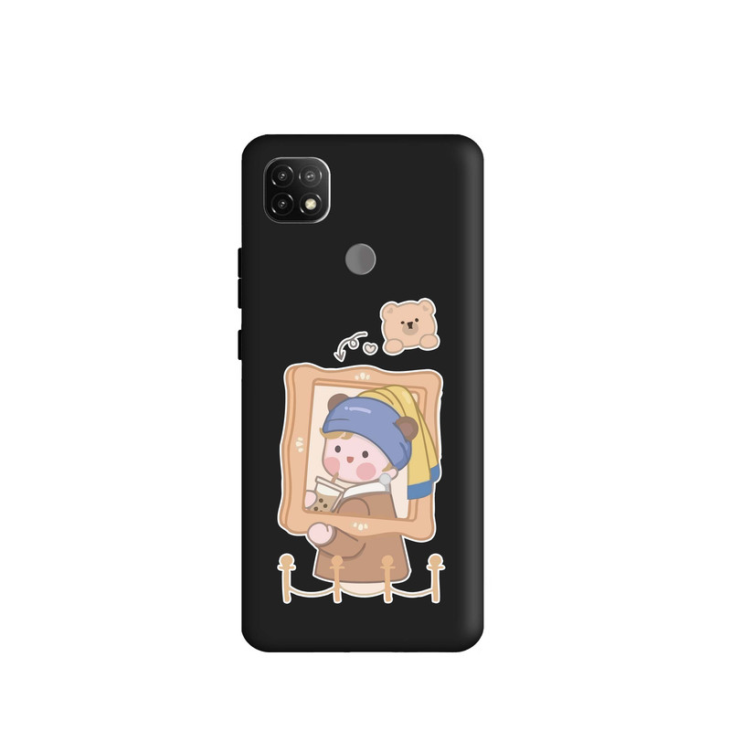 کاور طرح دخترانه هنری کد m2591 مناسب برای گوشی موبایل شیائومی Redmi 9C / Poco C31