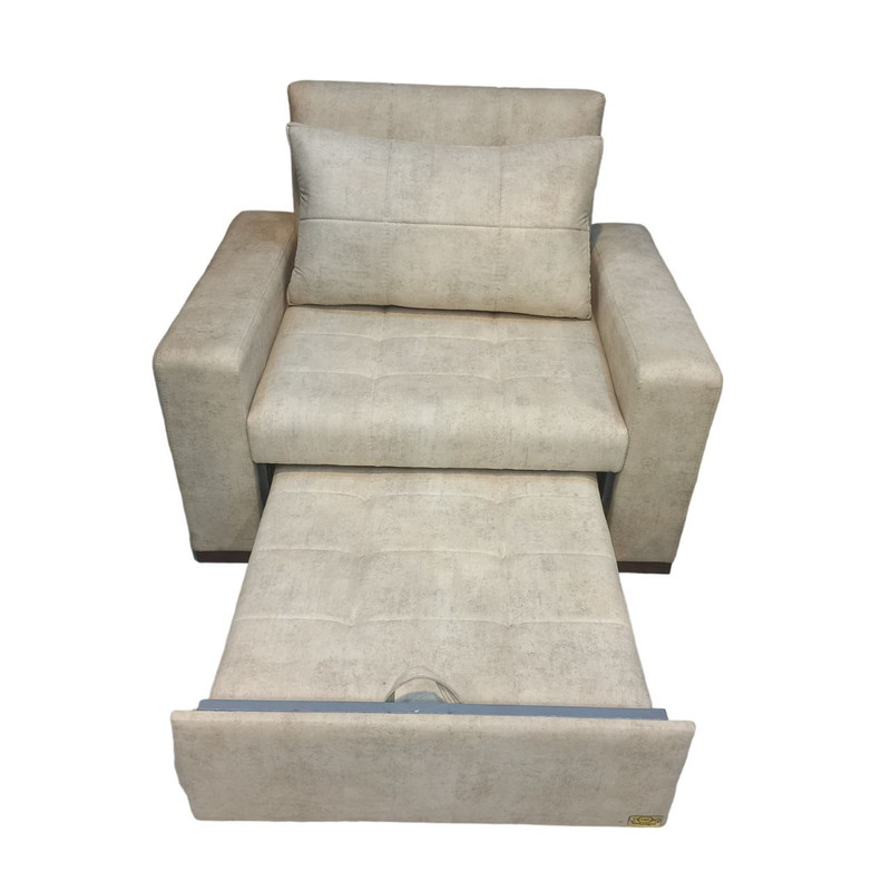 مبل تختخواب شو 1 نفره اورنگ مدل ریلی دسته مکعبی