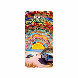 MAHOOT Collage of Orange Sky Cover Sticker for Huawei Y5 2017