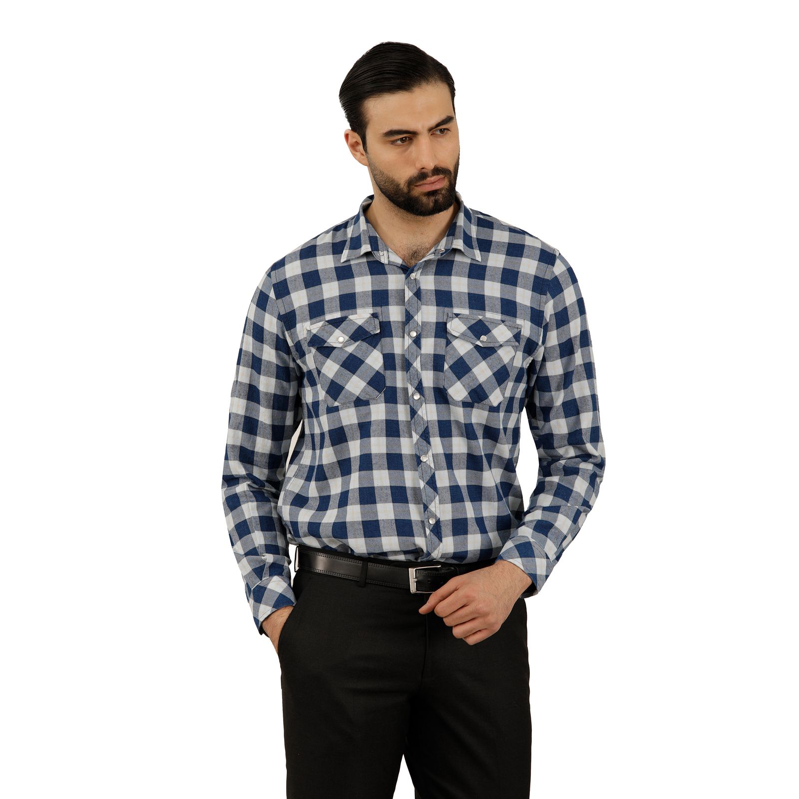 پیراهن آستین بلند مردانه پاتن جامه مدل 102721020250539 -  - 3