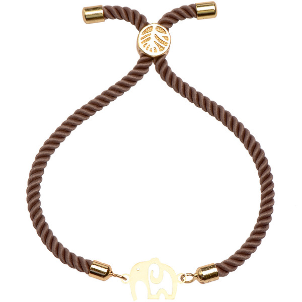دستبند طلا 18 عیار زنانه کرابو طرح فیل مدل Kr2370
