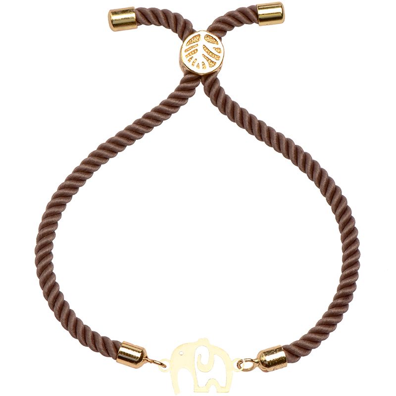دستبند طلا 18 عیار زنانه کرابو طرح فیل مدل Kr2370 -  - 1