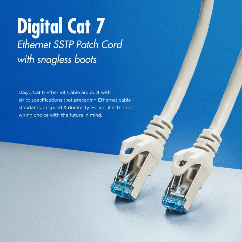 کابل شبکه پچ کورد CAT7 دایو مدل CP2554 به طول 10 متر