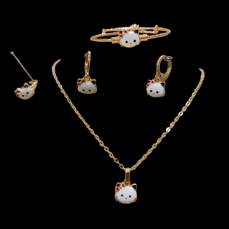 ست دخترانه مدل گربه کیتی کد 01