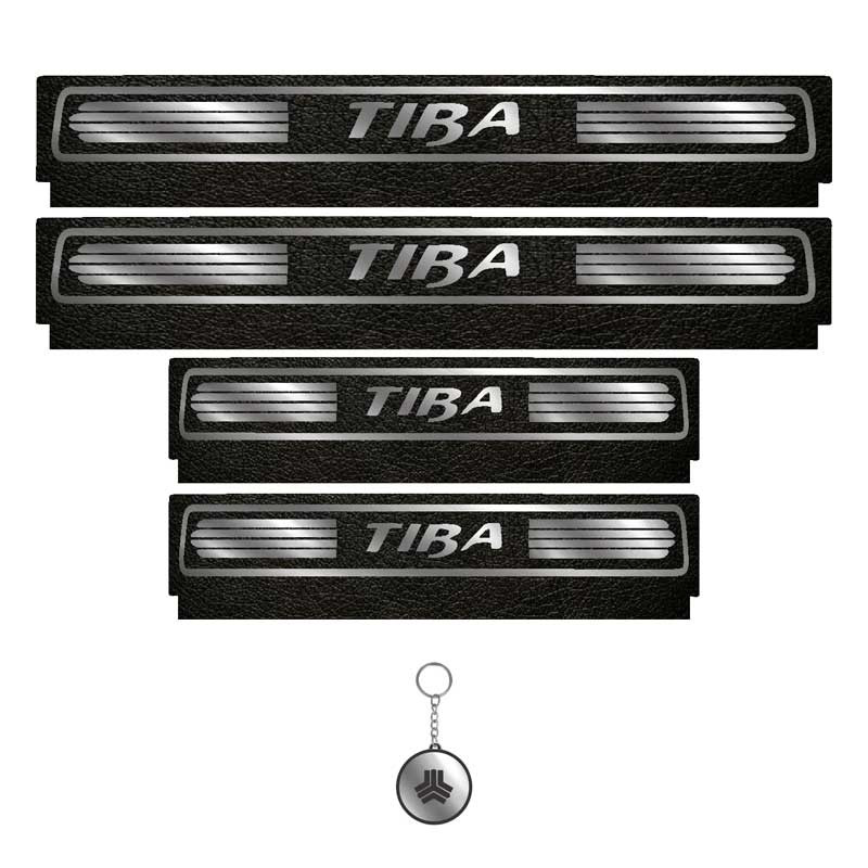 برچسب پارکابی خودرو لندمون کد LM113 MS مناسب برای تیبا مجموعه 4 عددی به همراه جاکلیدی