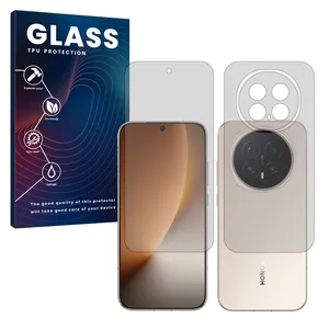 Glass Transparent Hydrogel Screen Protector for Honor Magic8 mobile phone along with the back protector