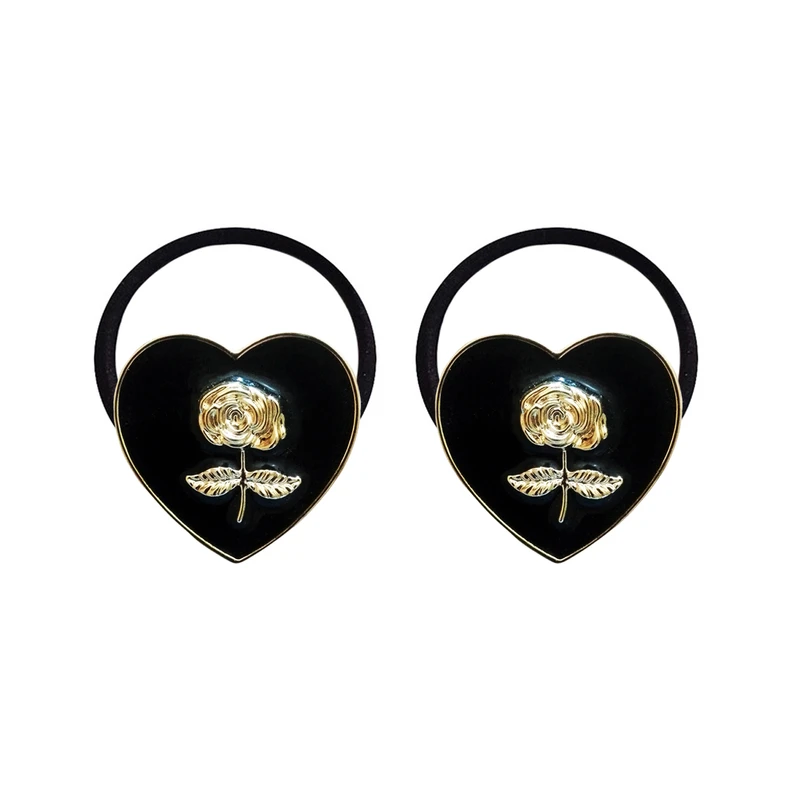 کش مو زنانه مدل قلبی مجموعه دو عددی 