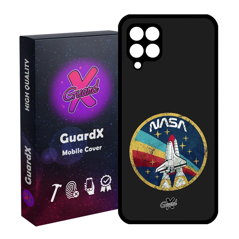 کاور گارد ایکس طرح Nasa مدل Glass10087 مناسب برای گوشی موبایل سامسونگ Galaxy A22 4G