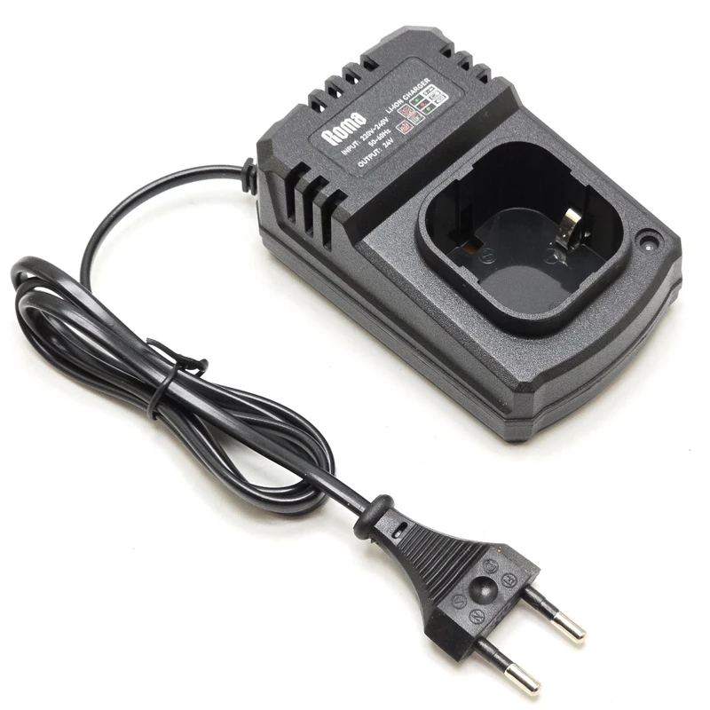 شارژر باتری خشابی دریل شارژی مدل چهار ضلع کد 24 ولت