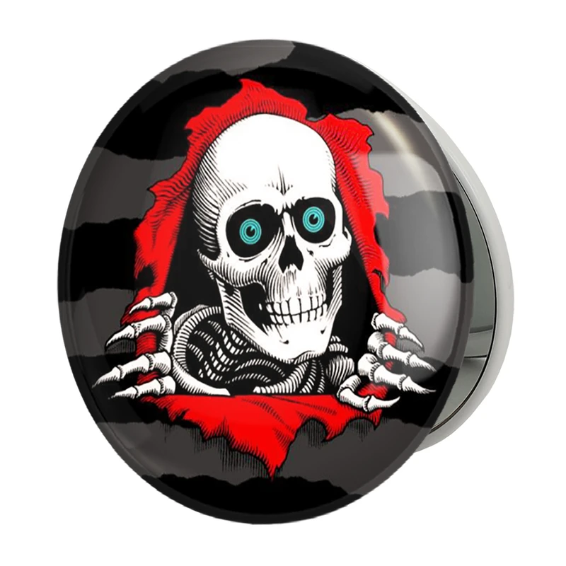 آینه جیبی خندالو طرح اسکلت Skleton مدل تاشو کد 1220 