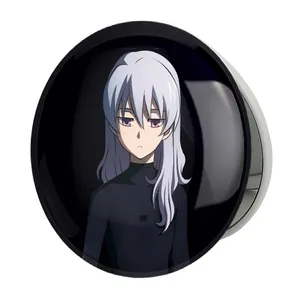 آینه جیبی خندالو طرح  یین انیمه تاریکتر از سیاهی ِDarker Than Black مدل تاشو کد 23438 