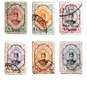 تمبر یادگاری سری قاجار مدل احمدی کوچک مجموعه 6 عددی